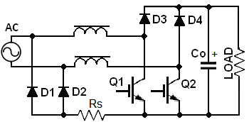 Two-channel bridgeless PFC circuit