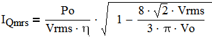 RMS values of FET current